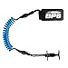 BPS 'Premium' Coiled Bodyboard Kids Adult Arm Leash - Attach to Board Leash Plug (Dark Blue)