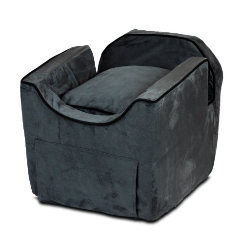 Snoozer Luxury Lookout Pet Car Seat, Small Luxury II, Anthracite with Black
