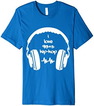 Mens I Love 90's Hip-Hop Music T-Shirt 2XL Royal Blue