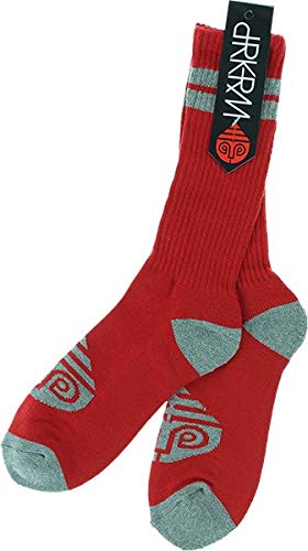 Darkroom Diffusion Red Crew Socks - One Size fits Most