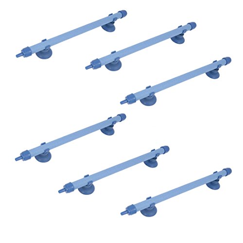 uxcell Fish Tank Air stone Bubble Wall Tube Airstone 7.7-inch 6 Pcs Blue