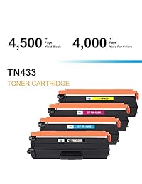 Cool Toner tn433 cartucho de tóner de alto rendimiento para Brother Impresora hll8260cdw hll8360cdw hll8360cdwt negocios para impresora láser a color tn433 tn431 (hl l8260cdw hl l8360cdw hl l8360cdwt)