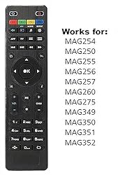 Replacement Remote Control for MAG254 MAG250