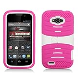 AIMO Rugged Wave Armor Case w/ Built-in Kickstand for ZTE Reef N810 [Virgin Mobile]