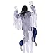 UFUNGA 6 Foot Life-Size Hanging Climbing Dead Zombie Monster Prop Halloween Decoration for Outdoor/Garden/Wall/House/Office
