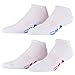 Fila Mens No Show Socks 6 Pack - Mens Socks - Athletic No Show Mens Low Cut Style (Black&White 13-15)