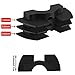 ASTVSHOP Scooter Rubber Vibration Dampers for Xiaomi Compatible for Mijia M365/M365 Pro/M187 Electric Scooter, Accessories Pack Parts Rubber Shock Absorber 3pcs (Black, 10 cm x 13 cm x 2 cm)