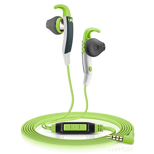 Sennheiser MX686G, Microcuffia Microfonica Sport di Tipo Ear Canal, Verde
