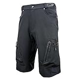 Ally Men's Water Repellent MTB Baggy Cycling Shorts, Loose-Fit Bicycle Biking 1/2 Pants, Outdoor Sports Leisure Bottoms