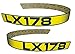 Kumar Bros USA New LH & RH Upper Hood Decal Set Replaces M116038 M116039 Fits John Deere LX178