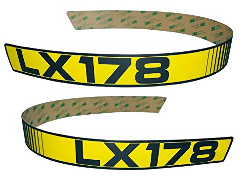 Kumar Bros USA New LH & RH Upper Hood Decal Set Replaces M116038 M116039 Fits John Deere LX178