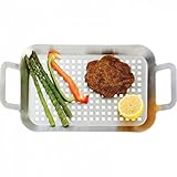 Chef-Master KTBQGT Stainless Steel BBQ Grill Tray, Small