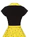 GownTown Women Splicing Swing Dress Party Picnic Cocktail Dress
