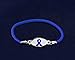 Dark Blue Ribbon Bracelet - Stretch (Retail)