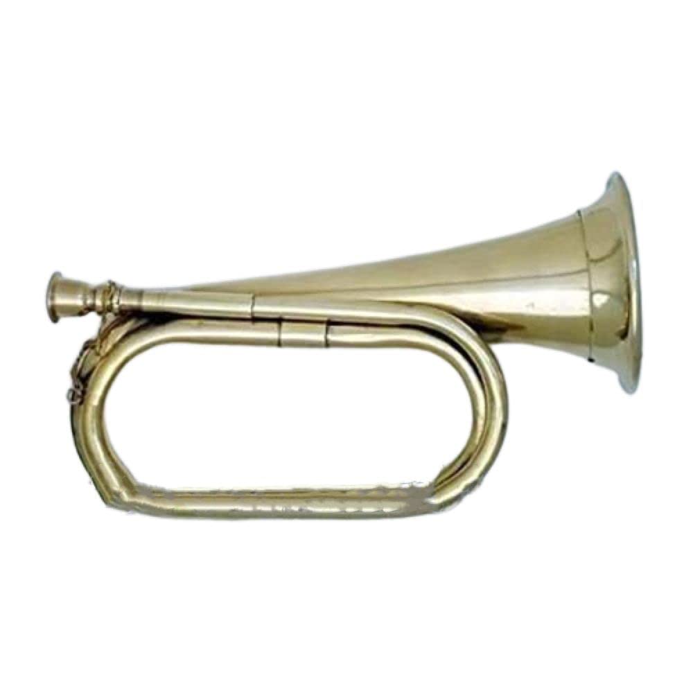 Civil War Era Solid Brass Bugle US Military Cavalry Horn New