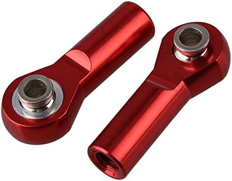 Yiguo 2pcs D10046 Aluminum M4 Link Rod End Ball Joint for RC 1:8 1:10 Model Car Upgrade Parts Red