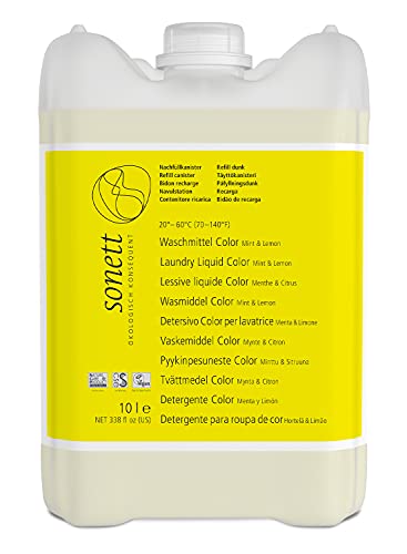 Sonett Wasmiddel Color Mint & Lemon, 10 liter
