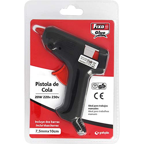 Fixo 58210 Pistolet à colle, 20 W, noir