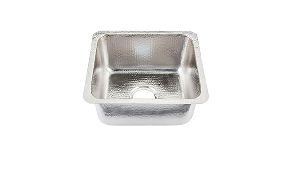 Thompson Traders Kpu 1715brn Hammered Nickel Como Bar Prep Sink By