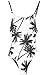 Cupshe Fashion Women's Coconut Tree Printing One-piece Swimsuit Beach Bathing Suit