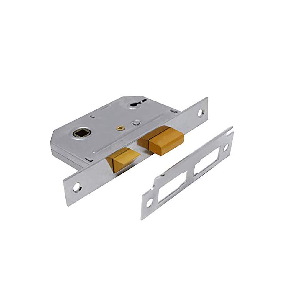 Yale 2 Lever Mortice Basic Security, Polished Chrome, 2.5 Inch/64 mm