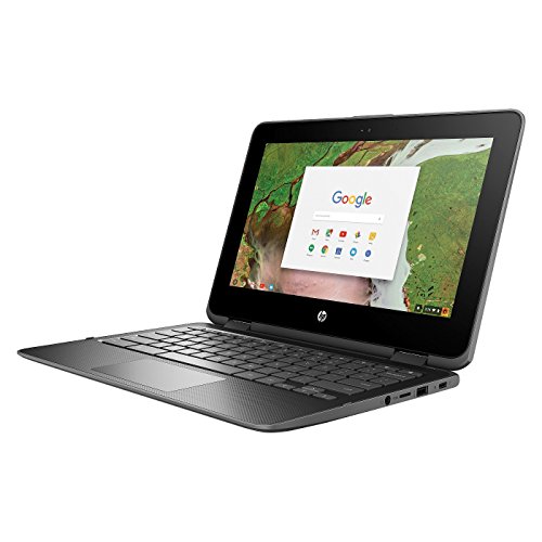 Newest HP 2-in-1 Business Chromebook 11.6in HD IPS Touchscreen, Intel Celeron N3350 Processor, 4GB Ram 16GB SSD, Intel HD Graphics, WiFi, Webcam, Google Chrome OS- Gray (Renewed)