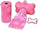 Paws & Pals Oxgord 700 Black Pet Dog Waste Bags for Poop Removal, Pink
