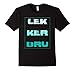 Mens South African LEKKER BRU t shirt gift 4 dad mom son daughter Large Black