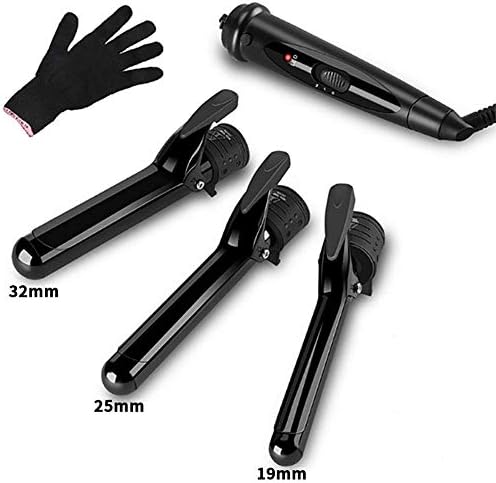 Curling Wand Iron Hair Curler3 In 1 Curling Tongs With 3 Interchangeable Barrels, Curling Iron Set With Tourmaline Ceramic Hair Curler (Adjustable Temperature, Heat Resistant Glove)