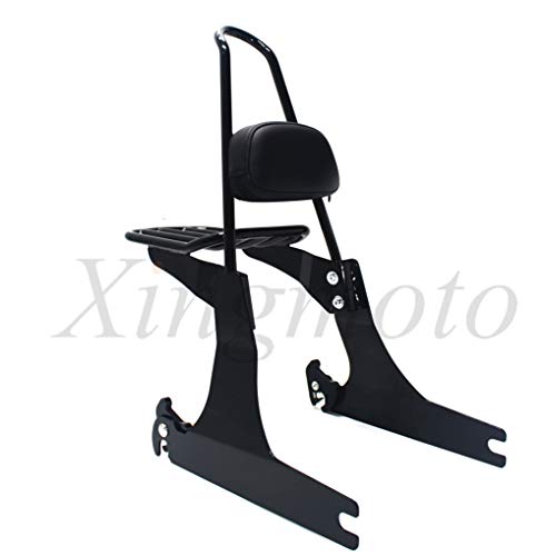 NBX- Replacement of Detachable sissybar backrest luggage rack For Compatible with Harley Dyna 02-05