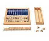 Vidatoy Classic Hundred Board Montessori Teaching Aids 1-100 Consecutive Numbers Wooden Toys Hundred Count Games for Children Learning Arithmetic - Upgraded Version