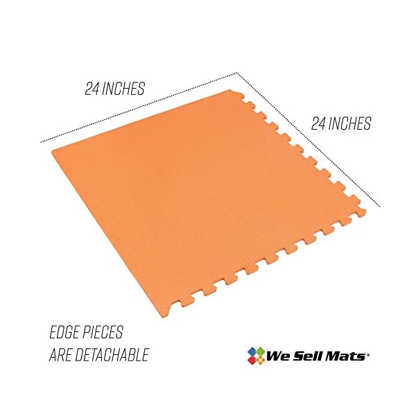 We Sell Mats 3/8 Inch Thick Multipurpose Exercise Floor Mat with EVA