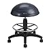 Gaiam Balance Ball Chair Stool, Half-Dome Stability Ball Adjustable Tall Office Sit Stand Swivel Desk Chair Drafting Stool with Round Foot Rest for Standing Desks Home or Office - Granite 33