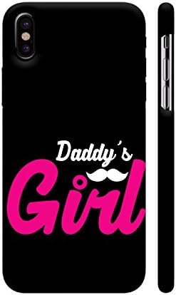 Colorpur Daddy's Pink Girl On Black Artwork On Apple iPhone X Case | Artist: Designer Chennai