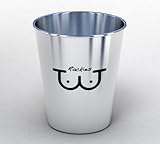 Rackies Premium Stainless Steel Shot/Shooter Glasses, 2 fl oz, Gift Set of 4 with Genuine Leather Case