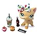 LPS Pet Shop 6 PC Lot Accessories Food Coffee Bow Candy Cupcake