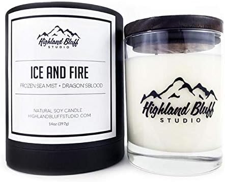 Highland Bluff Studio Ice and Fire Signature Series Candle