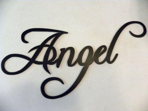 Angel Word Metal Wall Art Home Decor