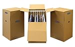 Bankers Box SmoothMove Wardrobe and Moving Boxes, 24" x 24" x 40", 3 Pack (7711001)