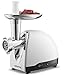 Gourmia GMG525 Electric Meat Grinder - Accessory Kit with 3 Stainless Steel Grinding Plates, Sausage Horn, Kibbeh Attachment - Heavy Duty - 500W ETL Approved, 1000W max - Free Recipe Book primary