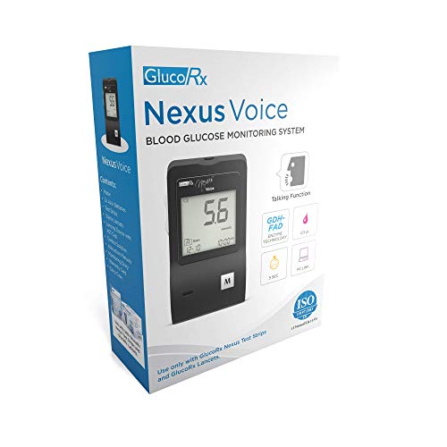 GlucoRx Nexus Voice Blood Glucose Monitoring System Fitnesscart