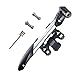 WOTOW Mini Double Inlet Bike Pump Frame Mounted Fits Presta and Schrader Frame Mounted Road Mountain BMX Bike Tire Gift Repair Kit