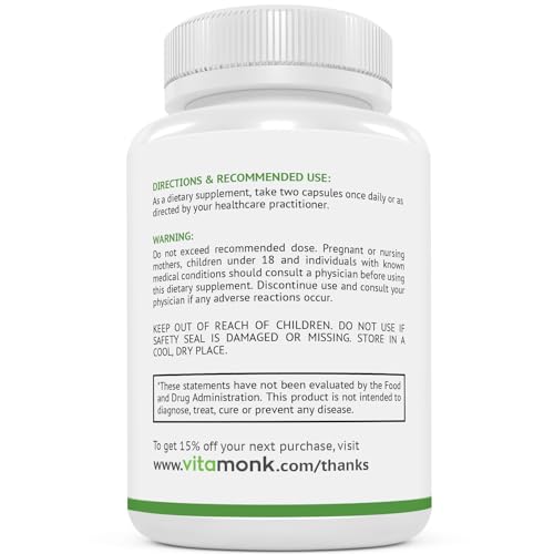 VitaMonk CortiTrax Natural Cortisol Blocker - Doctor Formulated Cortisol Manager, Cortisol Support & Cortisol Reducer (Already Within Normal Ranges)- 60 Capsule Cortisol Supplement