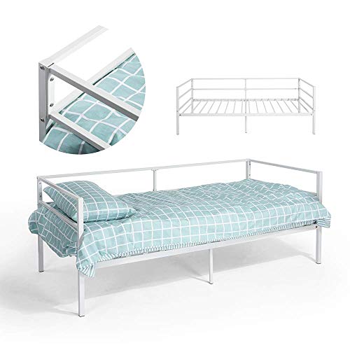 GreenForest Daybed Twin Size Bed Frame with Headboard and Stable Steel