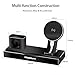 iPhone X Wireless Charger Stand, 6 in 1 Aluminum iPhone 8/8 Plus Charging Dock for Apple Watch/AirPods/iPad/Apple Pencil, Detachable Wireless Charger For Samsung Galaxy S9/S8/S7/S6 Edge (Black)