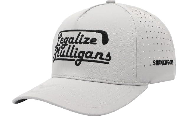 SHANKITGOLF Legalize Mulligans Adjustable Funny Golf Hat Novelty Gag Gift Gray One Size