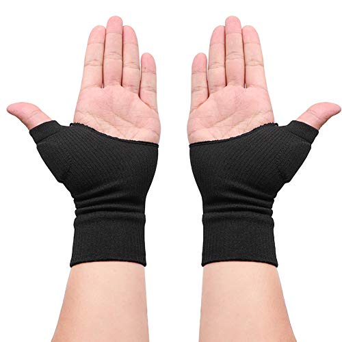 Ztl 1 Pair Therapy Gloves Gel Filled Thumb Support Wrist Brace Arthritis Compression for Men & Women