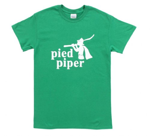 Silicon Valley Pied Piper Adult Green T-Shirt (Adult Large)