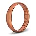 Enso Rings Thin Elements Silicone Ring – Stackable Wedding Engagement Band – 4.3mm Wide, 1.75mm Thick (Copper, 7)