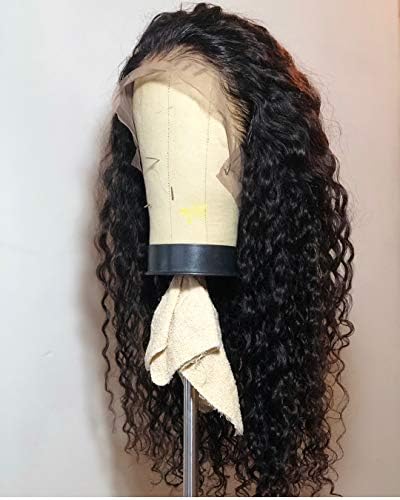 Lucyhairwig Curly Synthetic Lace Front Wig Heat Resistant Fiber #1b Black Hair Lace Front Wig Free Style Synthetic Wigs For Black Women